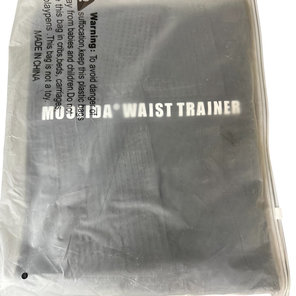 Moolida Waist Trainer Belt Black Small Workout Sweat Band Compression NEW